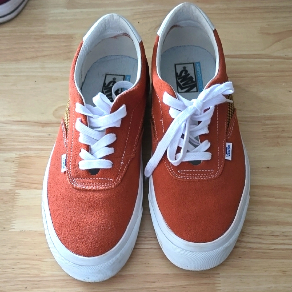 Vans Orange Suede Sneakers